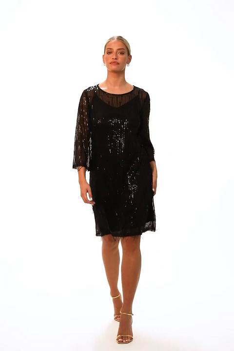 taking a shine black sequin tiered mini shift dress Toad & Co Women's Sunkissed Maxi Dress Black / L