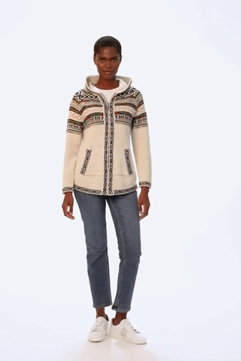 H Nordic Knit Zip Jacket ハーリップトゥ herlipto Nordic Knit Zip Jacket