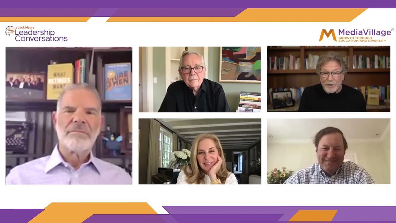 Thumbnail for video of article: Watch Now: “Confronting Ageism in Media and Advertising”: Dychtwald, Feldman, Reinhard, Hubbell Join Jack Myers Leadership Conversation