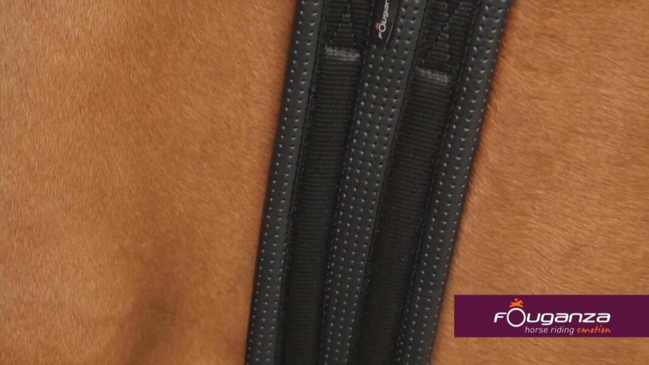 Anatomic Horse Riding Synthetic Girth For Sheltand Ponies - Black - Video 2