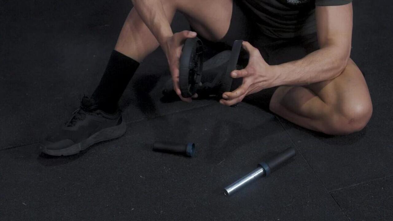 Dual Mode Weight Training Ab Wheel - Black - Video 2