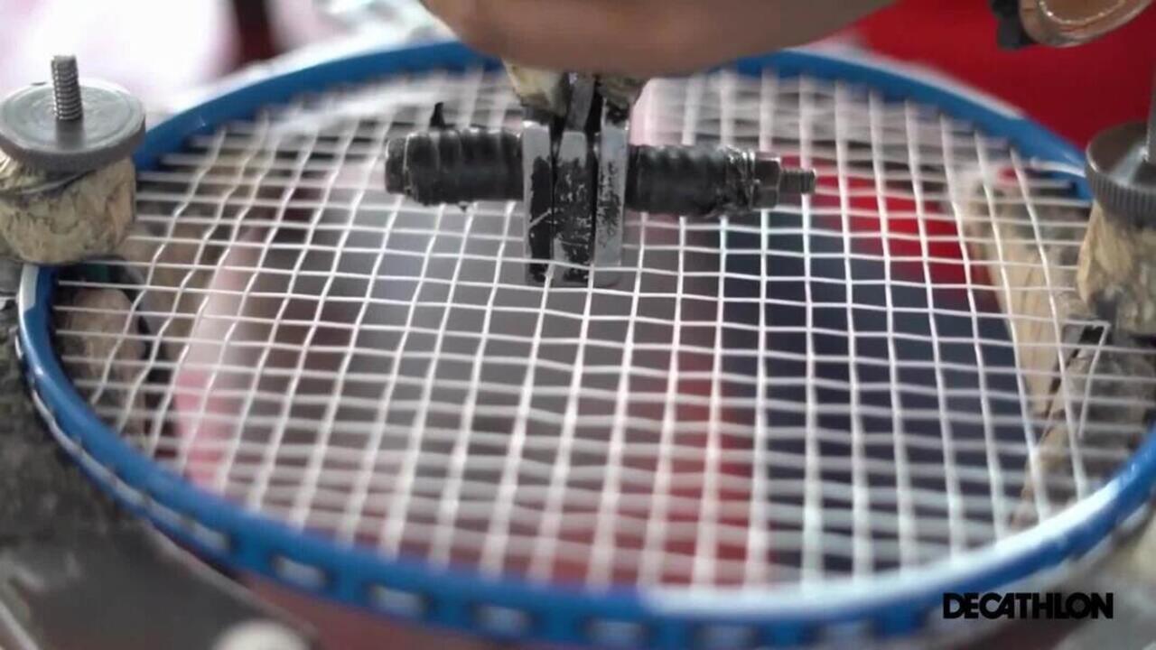 Adult Badminton Racket BR 100 Set Starter Blue Red - Video 2