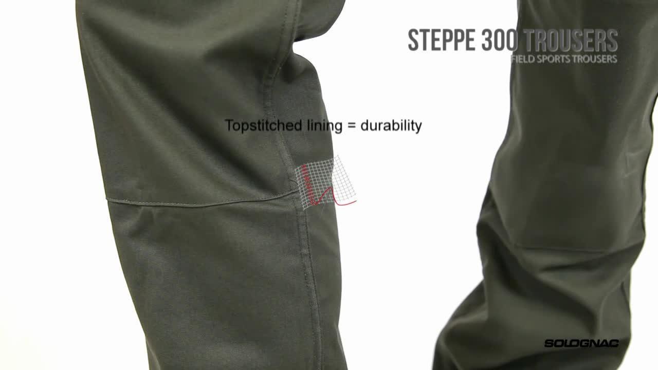 SOLOGNAC STEPPE 300 TROUSERS  YouTube