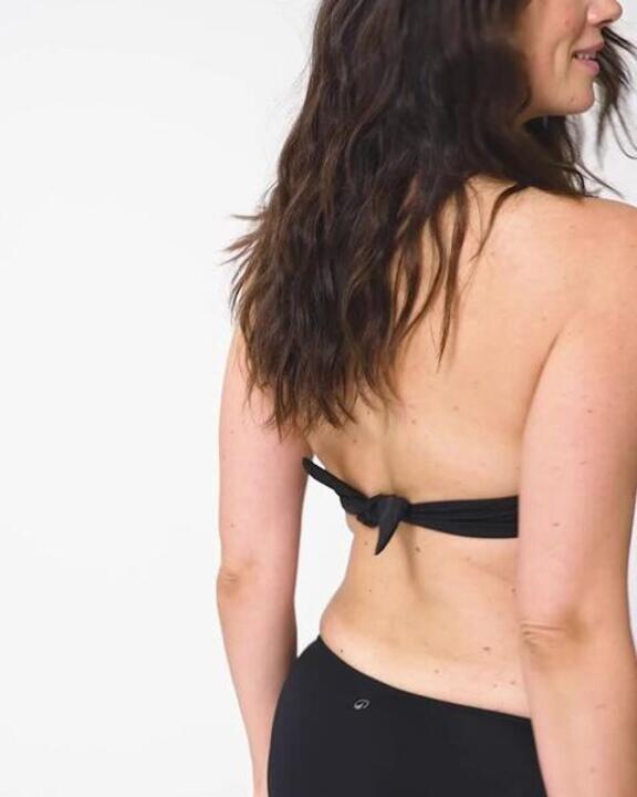 Women Swimming Push Up Suit Top Elena Black - Video 2