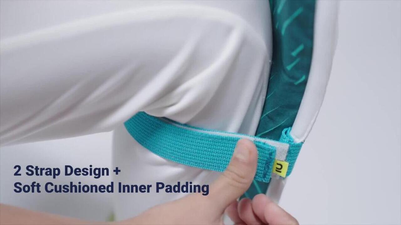 Kids' Lightweight Cricket Helmet CH 100 JR Protective & Ventilated - Video 2