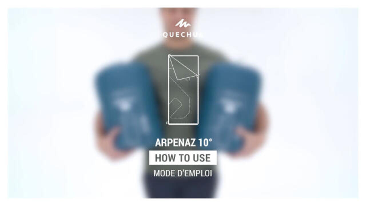15°C camping sleeping bag Azpenaz - Video 2