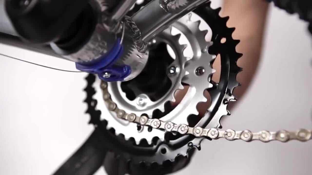 7-8-9-Speed MTB Triple Crankset 44/32/22 175 mm Square Axle - Video 2