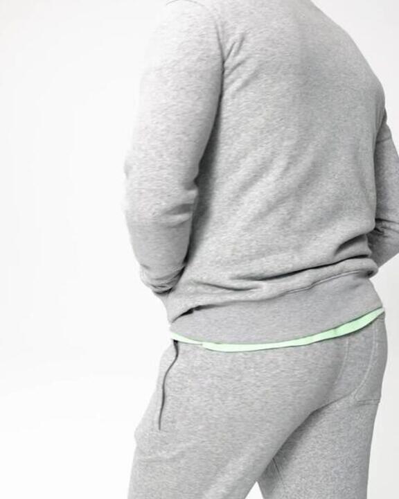 Men's Warm Brushed Fleece Hooded Sweatshirt - Grey - Video 2