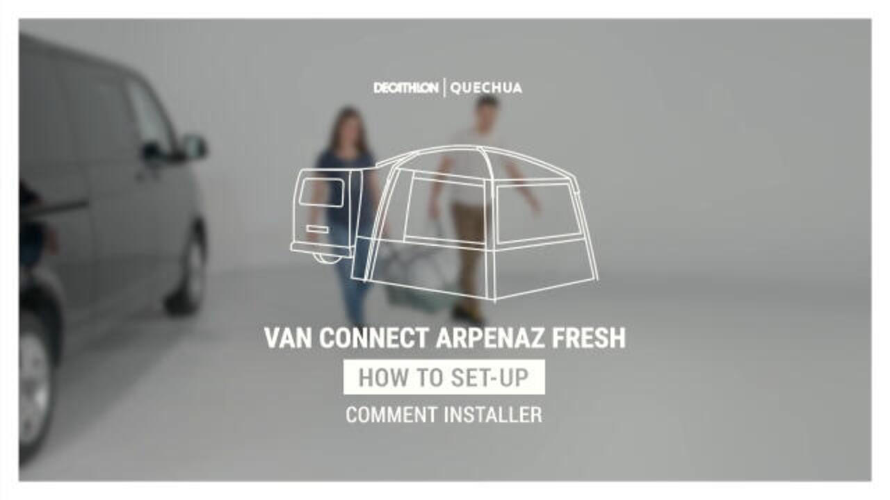 Pole awning for vans and trucks - Van Connect Arpenaz Fresh - 6 people - Video 2