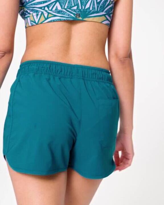 Women’s surfing swim shorts - Tini petrol blue - Video 2