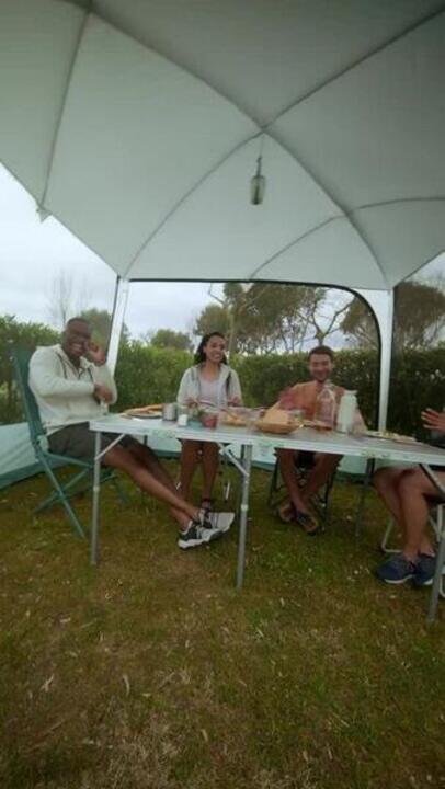 2-person instant camping tent, 2 Seconds - Blue - Video 2