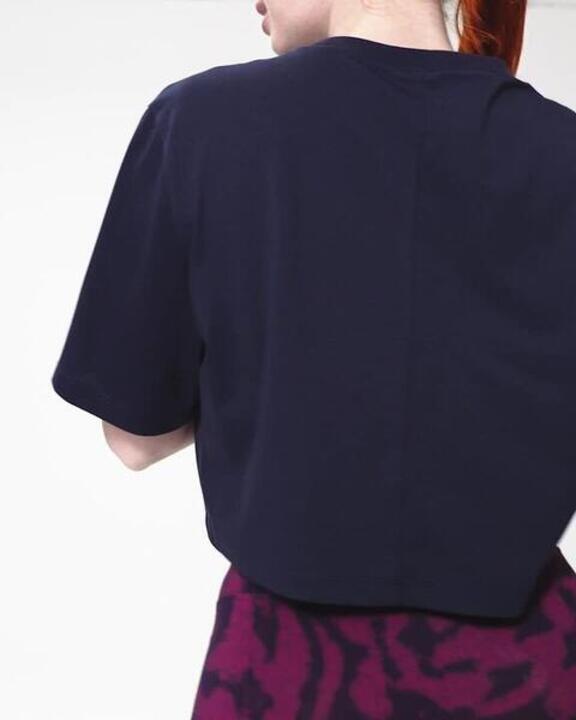Women's Cropped T-Shirt 520- Steel Blue - Video 2