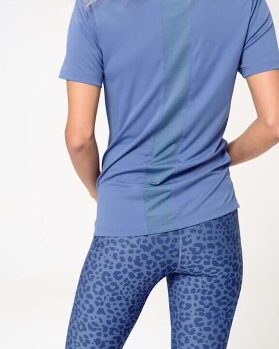 Women's Short-Sleeved Fitness T-Shirt 120 - Comet Blue - Video 2