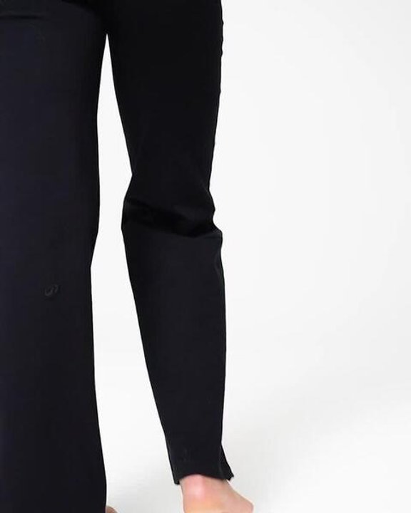 Women Yoga Pants, Stretchable, High-Waisted, Adjustable Fit, 500 - Ultra Black - Video 2