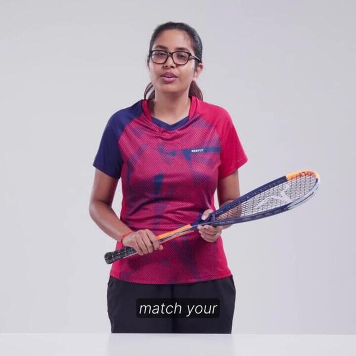 Adult Squash Racket SR135 Speed Orange - Video 2