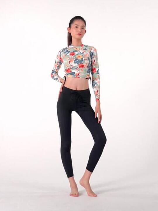 Women's long sleeve UV-protection surfing top 100 Sunny Glory - Video 2