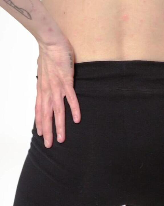 Women's Cotton Gym Legging 500 - Black - Video 2
