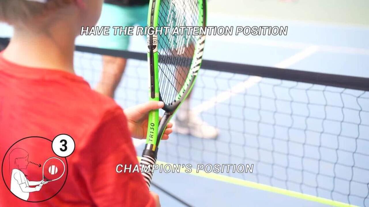 Kids Tennis Racket 23 Inches with Learning Grip - TR130 219 g - Video 2