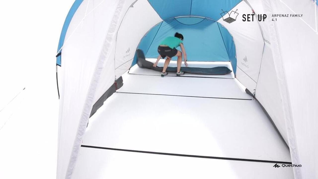 Camping Tent 4 Person 1 Bedroom Blue - Video 2