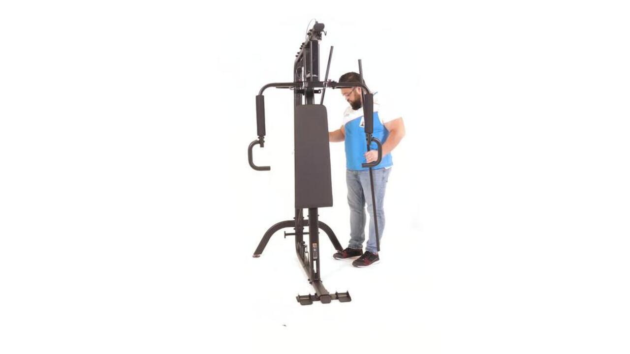 Gym Weight Training Station Full Body Workout at Home, Home Gym 900 - Black - Video 2