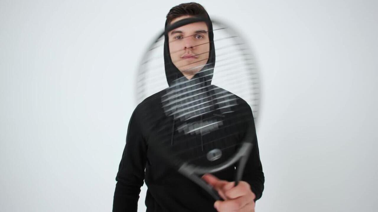 Men's Tennis Hoodie Soft - Terracotta - Video 2