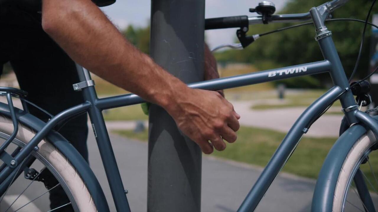Cycle Lock - Chain 500 with Key - Blue - Video 2