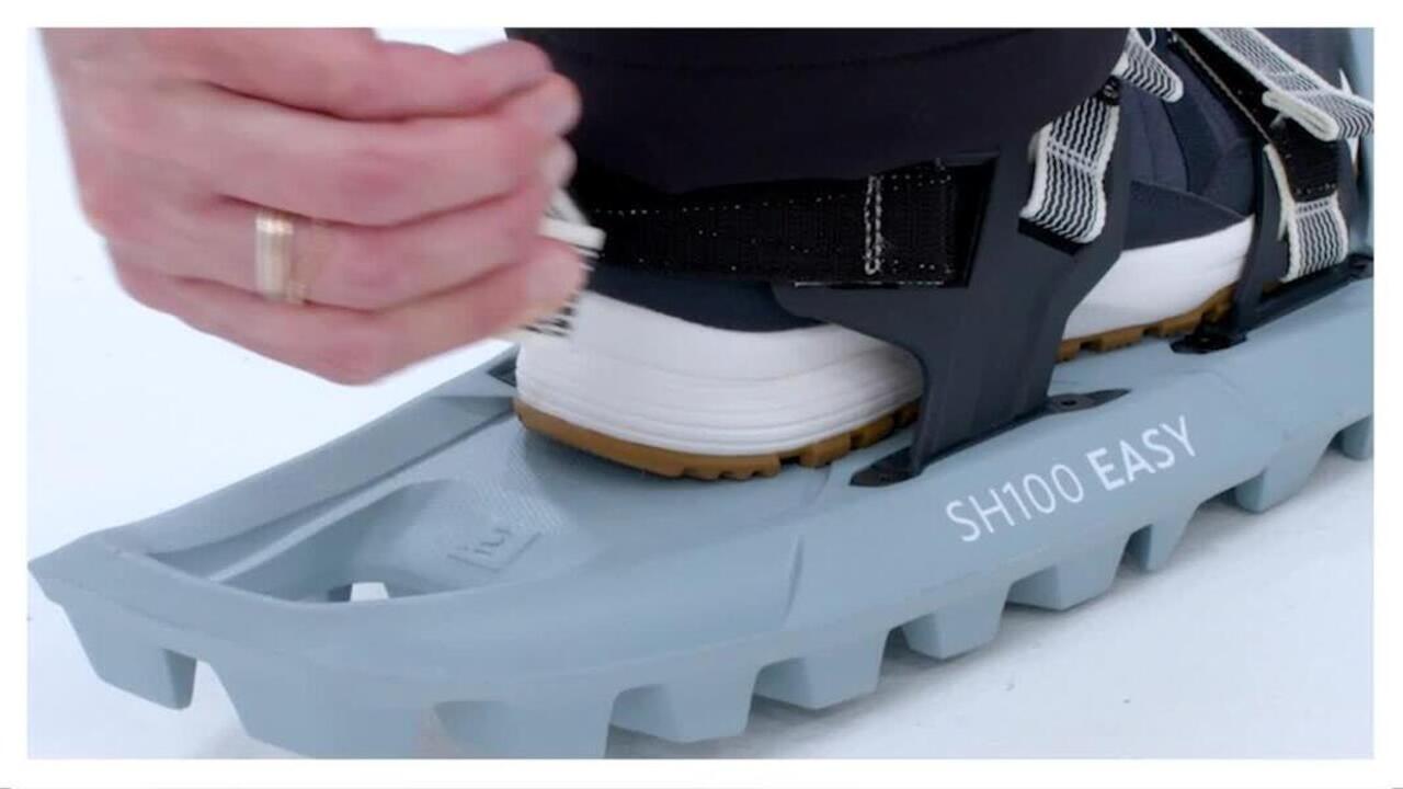 Large Deck Snowshoes - Quechua EASY SH100 MOUNTAIN - L - Video 2