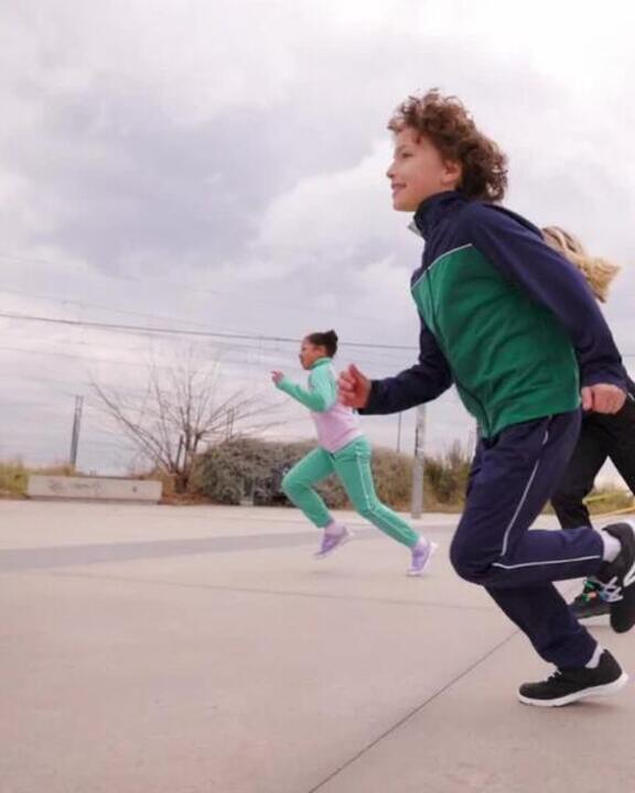 Girls' Breathable Tracksuit - Blue/Pink - Video 2