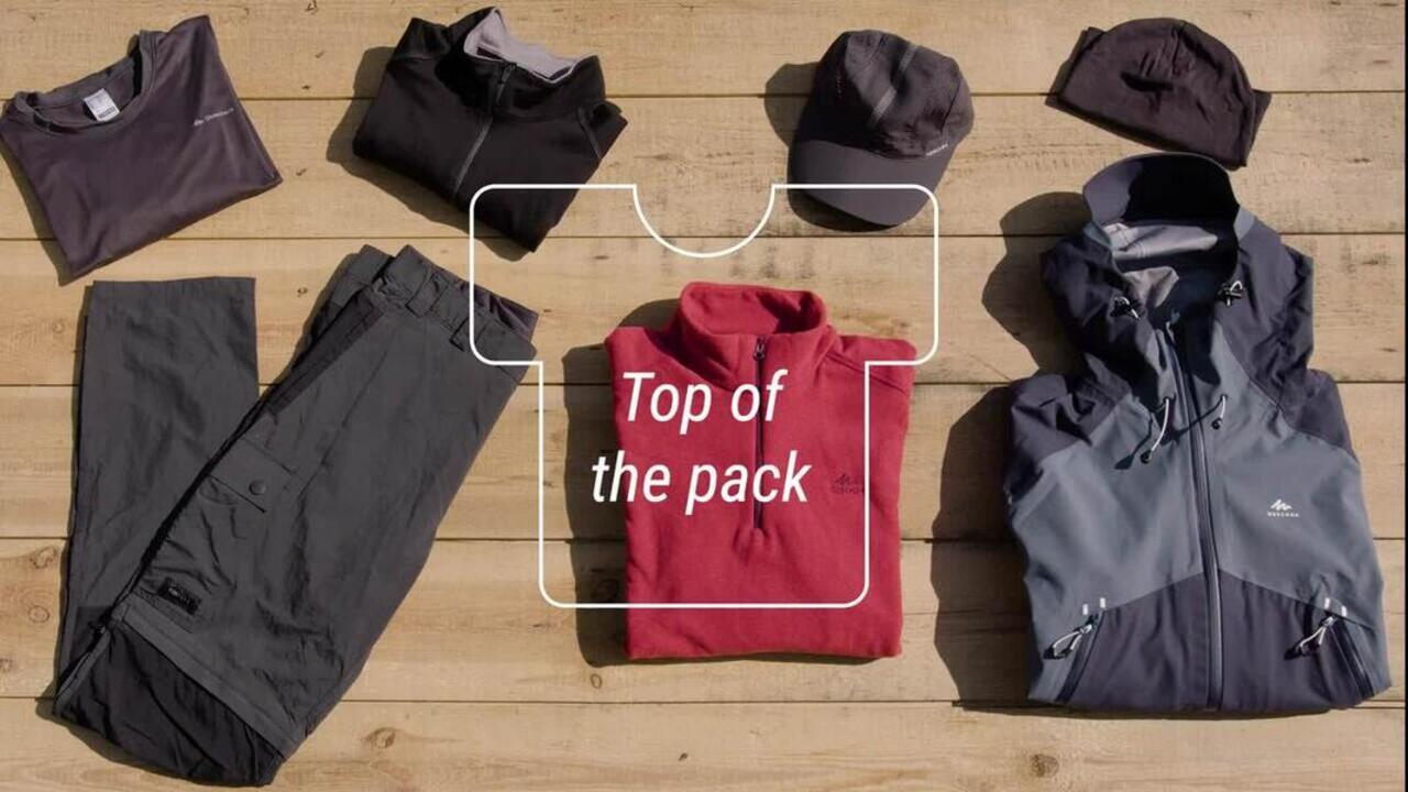 Trekking Bag 50+10L Air - MT 500 Blue - Video 2