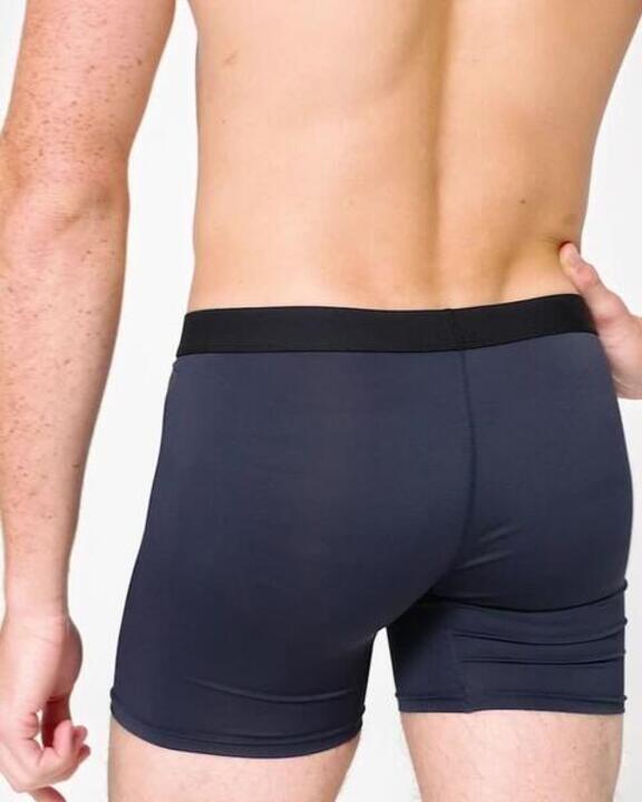 Men Pack of 3 Stretchable Boxer Shorts - Black/Blue/Red - Video 2