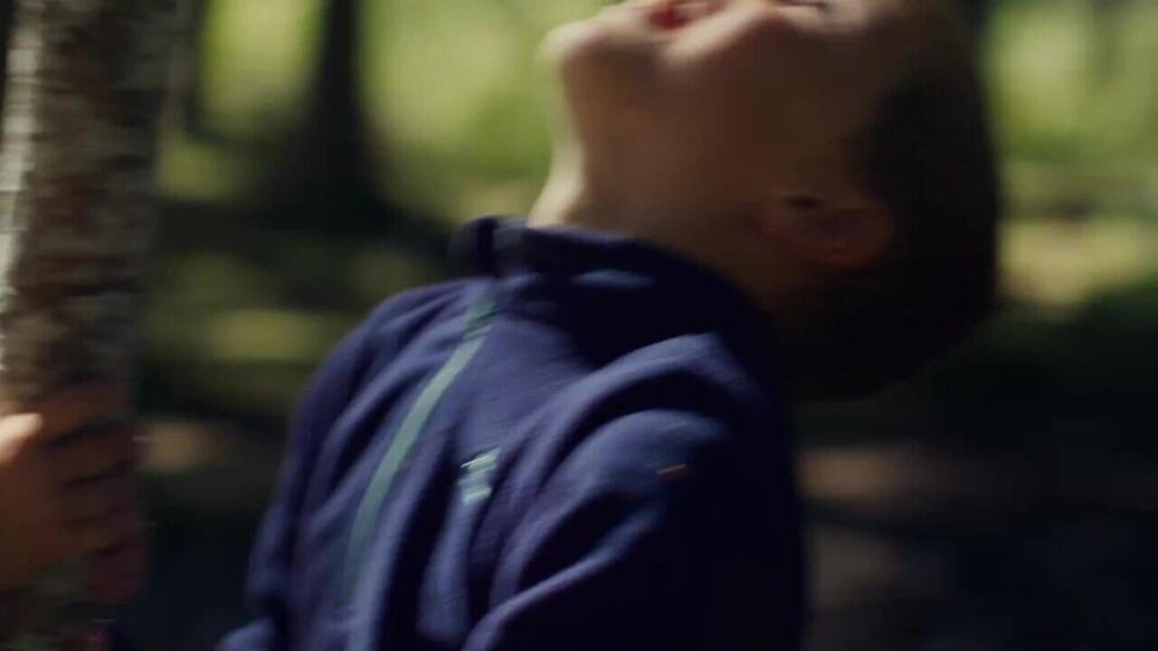 Kids' Hiking Fleece - MH500 KID Beige - Ages 2-6 - Video 2