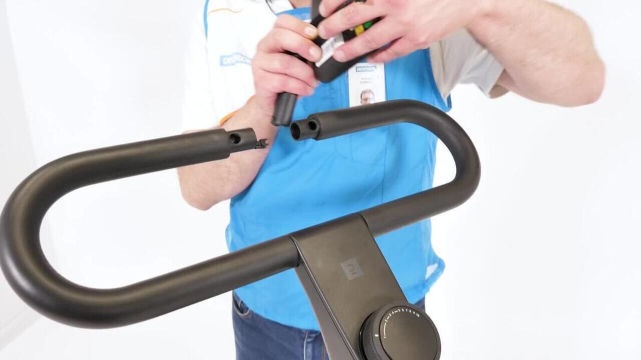 Exercise Bike Ultra-Compact, Foldable,10 Resistance Levels, Supports upto 100kg - Video 2