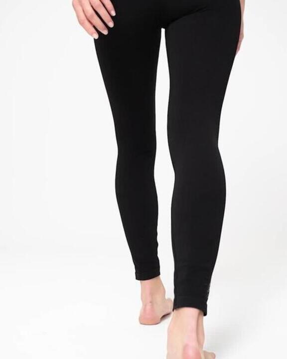 High-Waisted Second-Skin Long Yoga Leggings - Graphite Black - Video 2