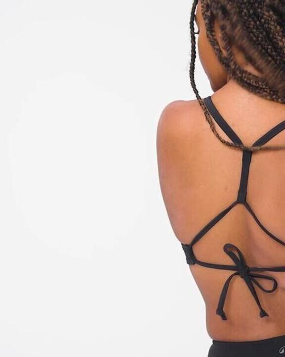 Women HIGH-WAISTED Surfing Swimsuit Bottom - BLACK - Video 2