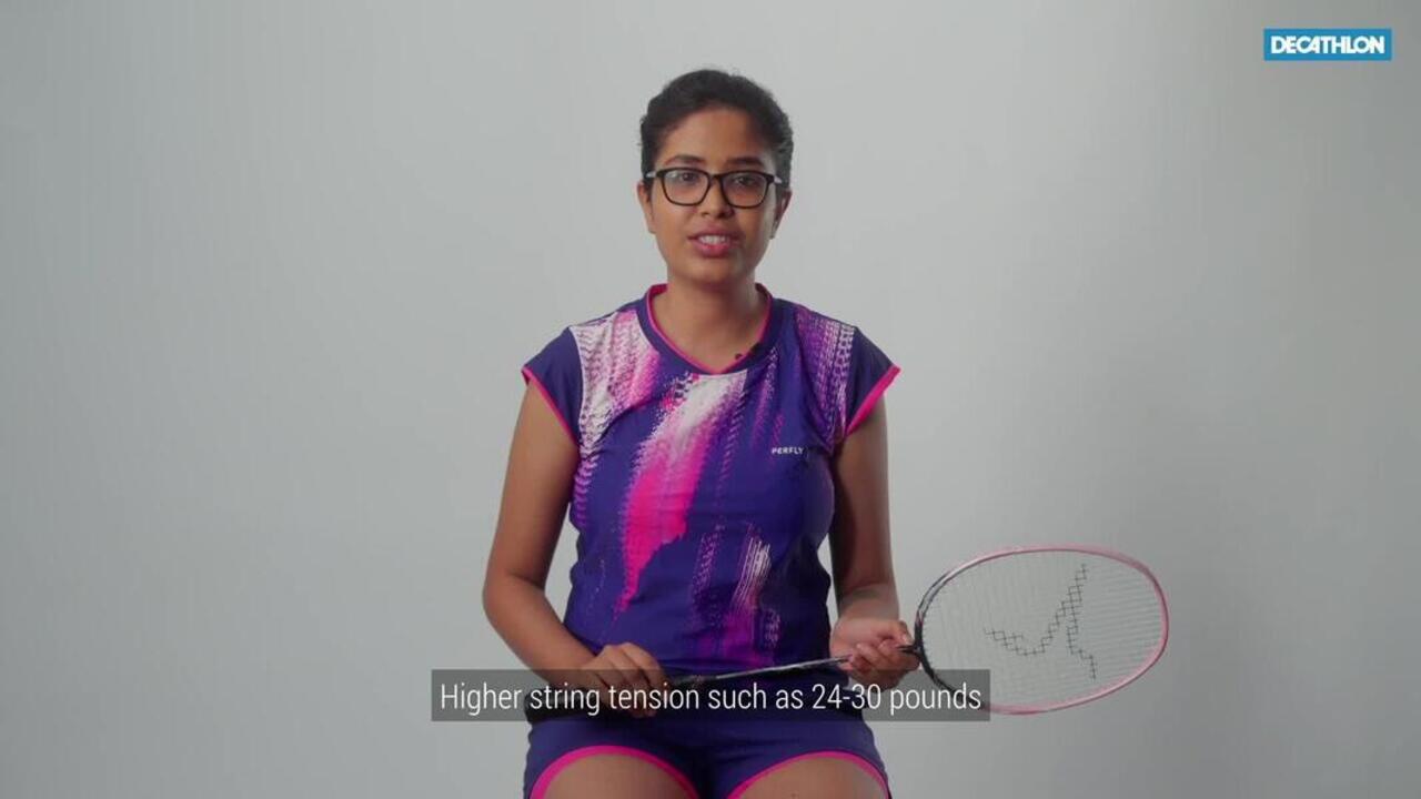 Adult Badminton Racket BR Sensation 530 White - Video 2