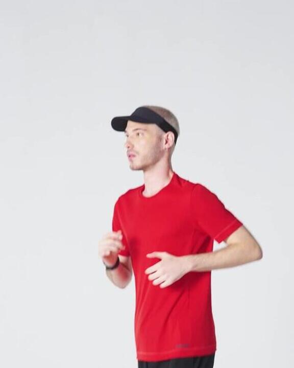 Men's Breathable Running Trousers - KIPRUN Run 500 Dry - Hemp Beige - Video 2