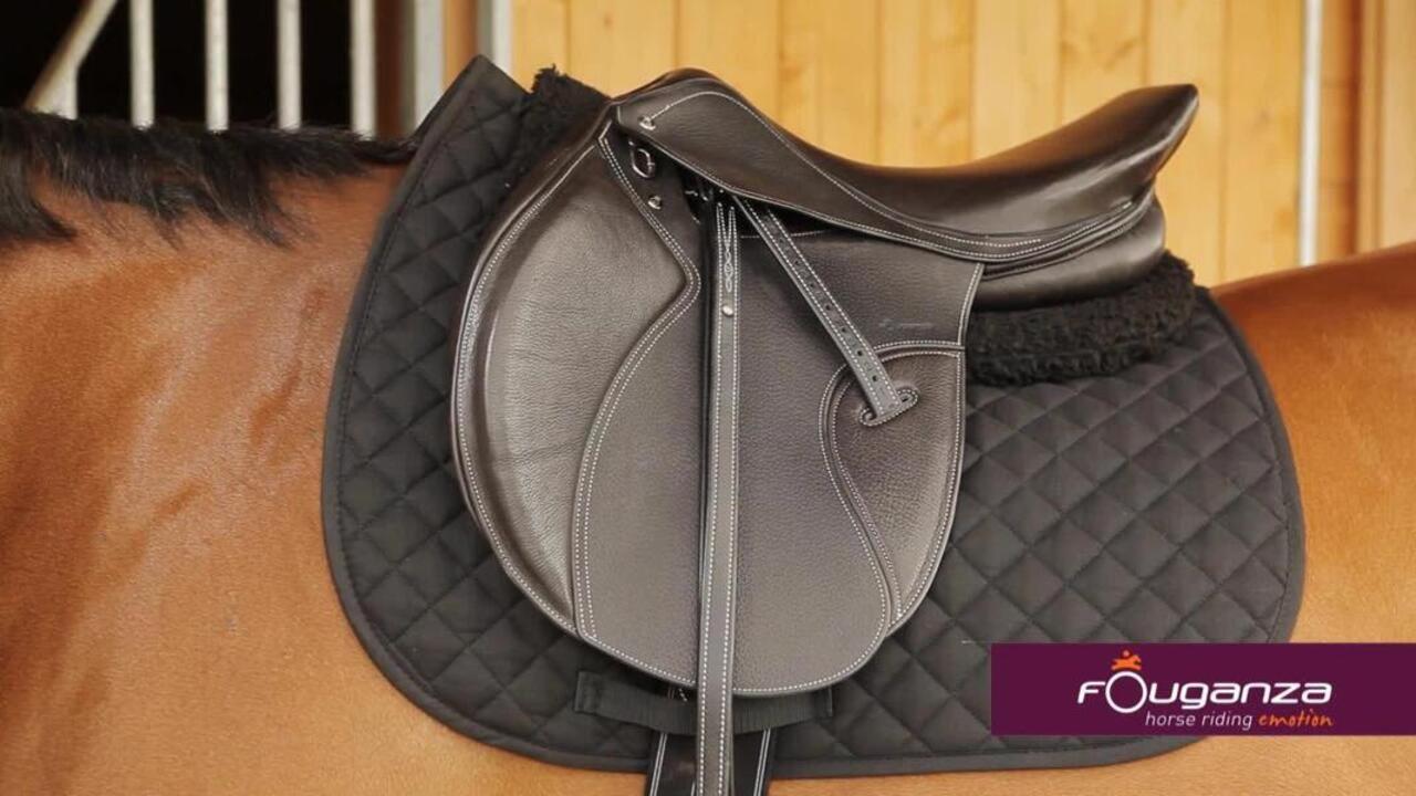 Schooling Horse Riding Foam Saddle Pad For Horse and Pony - Black - Video 2