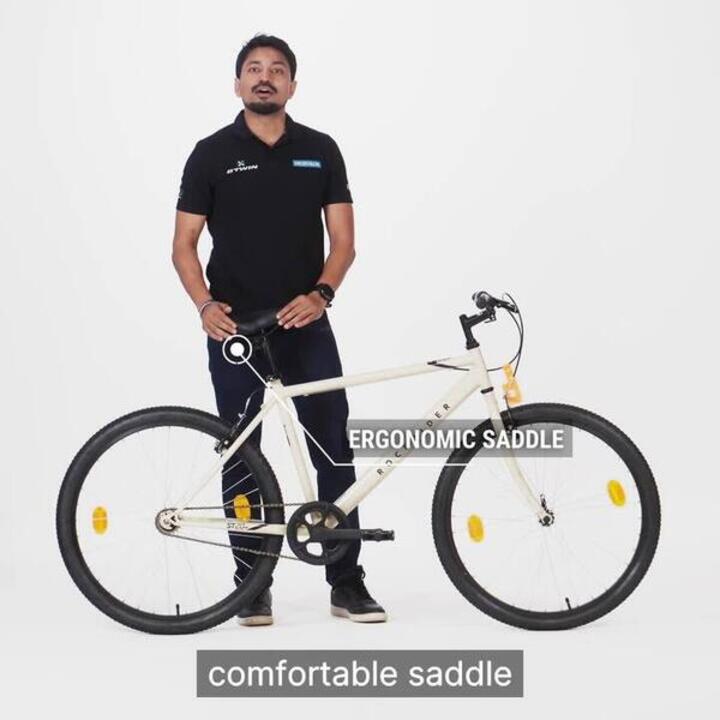 Mountain Bike Rockrider ST20 Low Frame - Steel Frame, Single Speed, MTB Tyres - Video 2