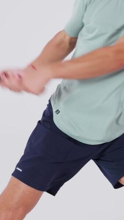 Men's Breathable Tennis Shorts Dry - Blue - Video 2