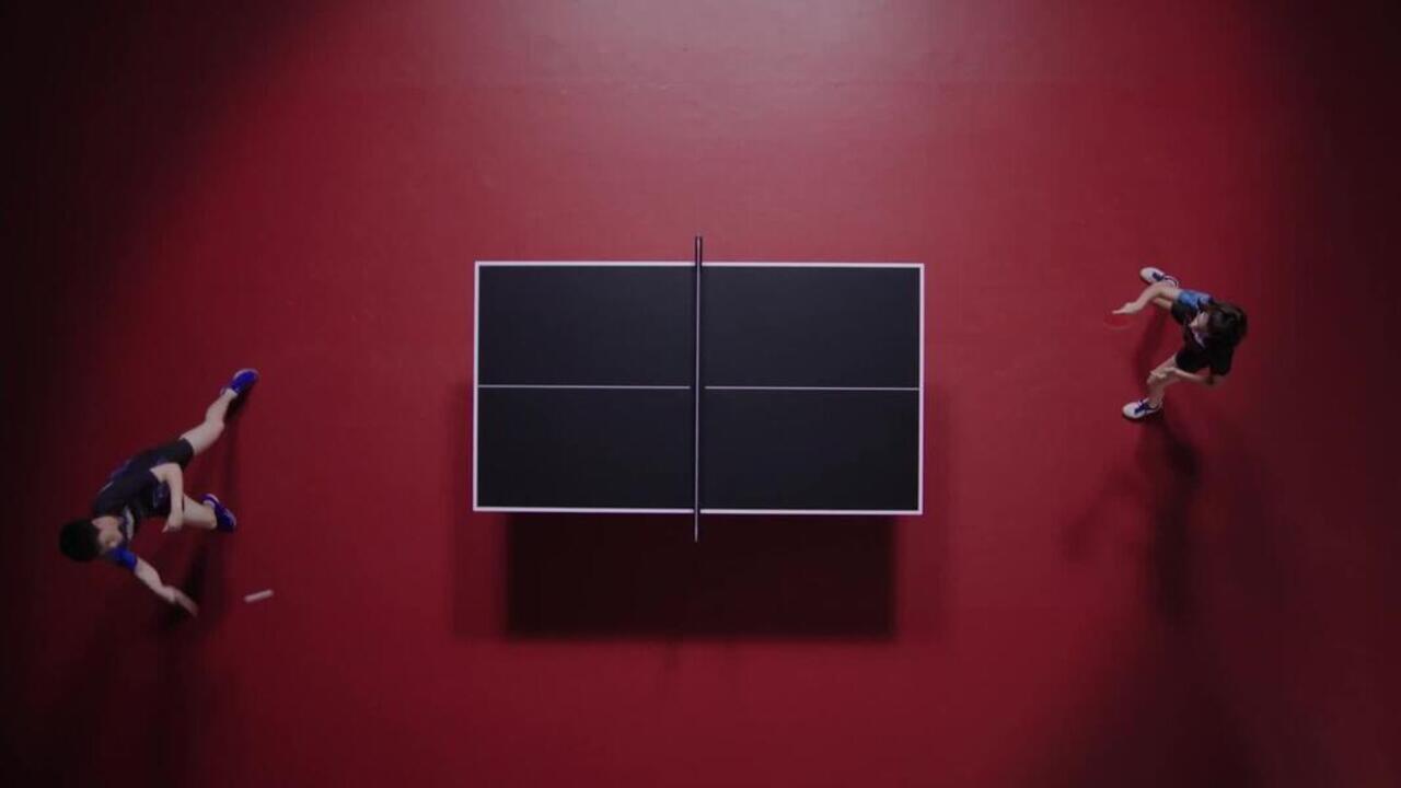 Compact Indoor Competition Table Tennis Table TTT 930 ITTF - Black - Video 2