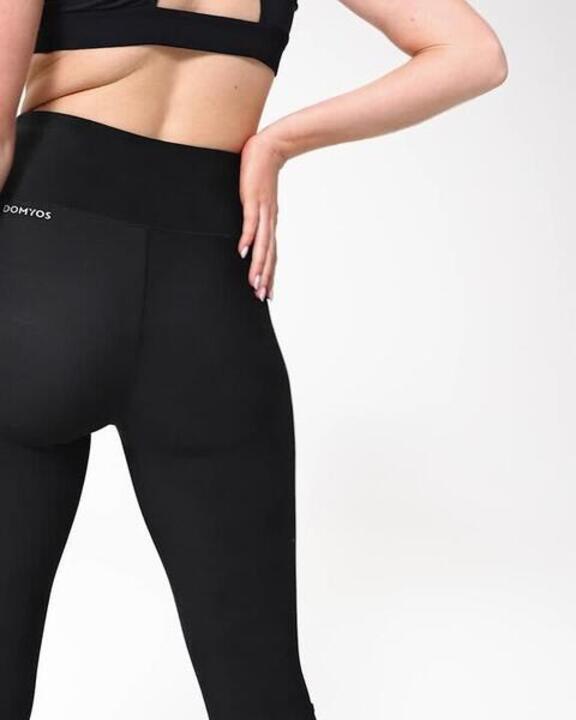 Women Gym leggings Cropped Black - Video 2