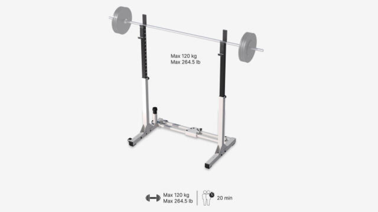 Ultra-Compact 2-Second Fold-Down Weight Training Rack 120 kg - Video 2