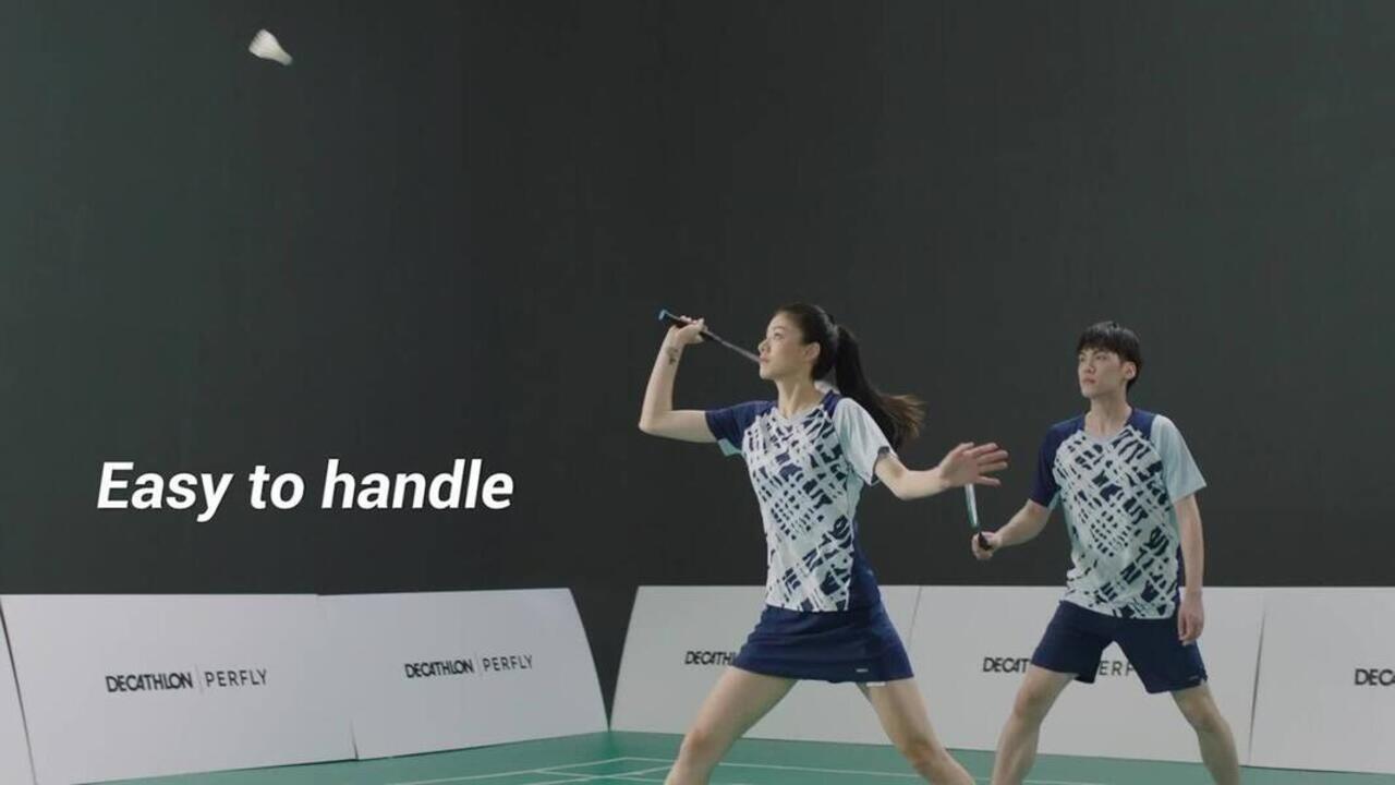 Adult Badminton Racket BR 560 Lite Pink - Video 2