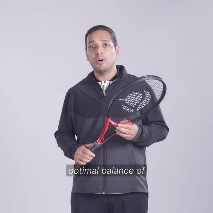 Adult Tennis Racket TR990 Power 285g - Red/Black - Video 2