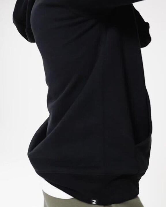 Men's Fleece Zip-Up Fitness Hoodie - Black - Video 2