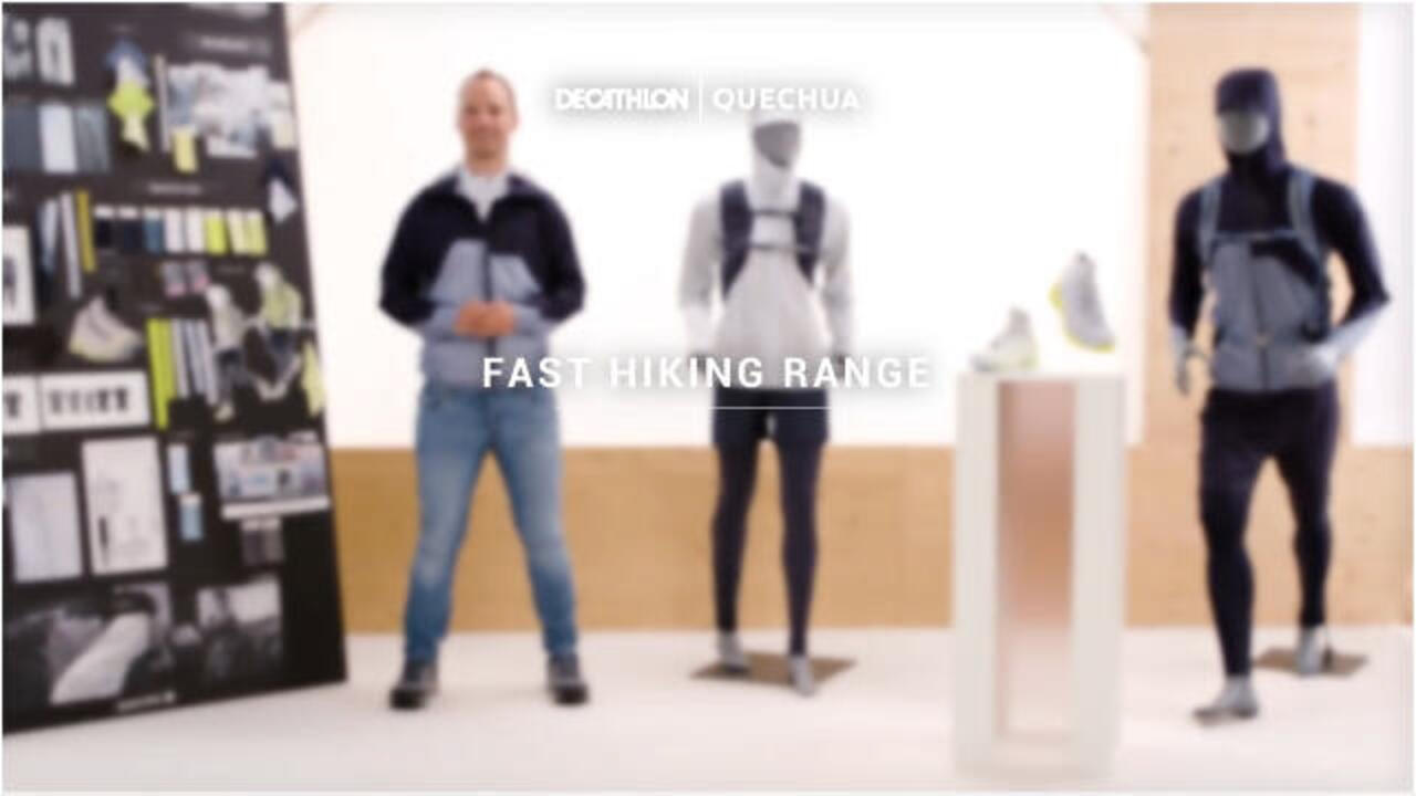 Men's Ultra-light Rapid Hiking Boots FH900 - Grey Yellow - Video 2