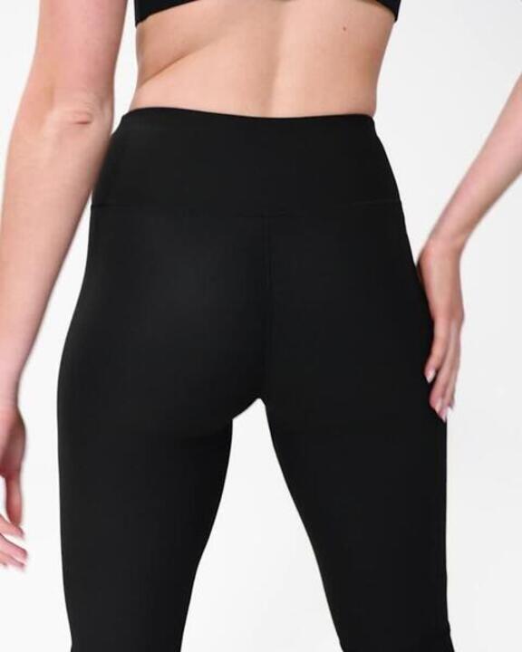 Women Gym Trackpants, Flared and Stretchable, Quick Dry, Opaque Fabric - Black - Video 2