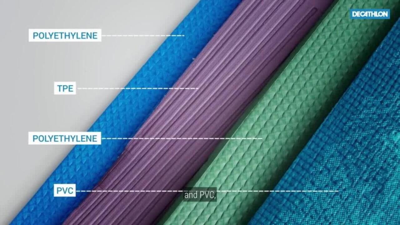 Yoga Mat 6mm Thick, 183 x 61 cm, Better Grip with Carry Strap – Green - Video 2