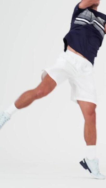 Men Tennis Shorts Dry 500 White - Video 2