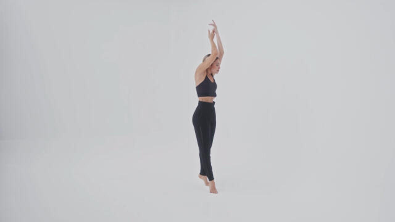 Women's Modern Dance Bottoms with Mesh Sides - Video 2